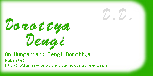 dorottya dengi business card